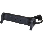 Rallonge multiprise avec bloc rotatif de 3 prises 2p + t surface , interrupteur et cordon longueur 1, ...