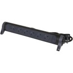 Rallonge multiprise avec bloc rotatif de 6 prises 2p + t surface , interrupteur et cordon longueur 3m ...