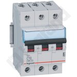 Legrand tx3 disjoncteur c16 a 3p 6 ka 3 m 403545