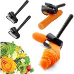 Lgumes coupe plucheuse - rouleau de fleurs en entonnoir en spirale trancheuse de cuisine pour vos fruits ...