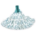 Leifheit 52068 accessoire pour ponger tte de serpillre turquoise, blanc