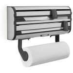 Leifheit - accessoires - d�rouleur mural, avec lames tranchantes, noir / argent 25793