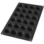 Lékué - moule 24 mini demi - sphères noir Lékué - moule 24 mini demi - sphères noir