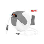 Enrouleur de tuyau d?arrosage automatique 20m 1 / 2  white line