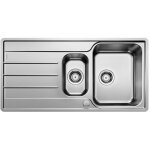 Blanco - lemis 6 - �vier, 100x50 cm, avec commande du vidage, inox bross� 523033