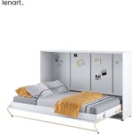 Bim furniture - lenart lit escamotable concept pro cp05 120x200 horizontal blanc brillant Bim furniture - lenart lit escamotable concept pro cp05 120x200 horizontal blanc brillant