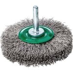 Lessmann � - brosse plate d 80 mm �paisseur de fil 0, 3 mm acier inoxydable 19 mm 15000 min - � vitesse ...