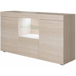 Lettiemobili - buffet de salon bas avec led bleue 135x73x34cm meuble de rangement modèle sefora couleur ... Lettiemobili - buffet de salon bas avec led bleue 135x73x34cm meuble de rangement modèle sefora couleur ...