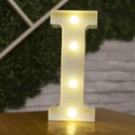 Lettre allume la forme de symbole de led, lampes de table de chapiteau en plastique d'alphabet, f�te ...