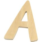 Lettre en bois a fsc mix credit, 6cm