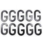 Lettre g pour plaque d'immatriculation tiflex h45mm pour moto