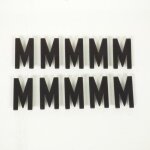 Lettre m pour plaque d'immatriculation tiflex h45mm pour moto