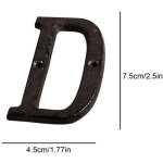 Lettres en m�tal 3d az style r�tro num�ro de maison en fonte diy caf� jardin d�coration murale adresse ...