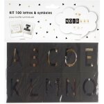 Lettres pour panneau lightbox, 100 pi�ces, color�