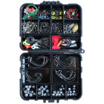 Leurres de p�che kit, leurres peche carnassier portable pour carpe - avec bo�te - 187pcs