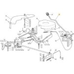 Levier embrayage de lames ggp - castelgarden - stiga 382318135 / 0 - 82318135 / 0 - 823181350 - 1136 ...