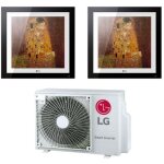 Lg - climatiseur rversible dual - split artcool gallery 9 + 12 r - 32 wifi - en - option 9000 + 12000 ...