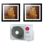 Lg - climatiseur rversible dual split srie artcool gallery 9 + 12 avec mu2r17 r - 32 wi - fi en option ...
