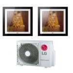 Lg - climatiseur rversible dual split artcool gallery mu2r15 r - 32 wi - fi en option 9000 + 9000 btu ...