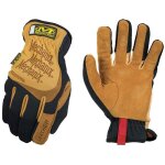 Lg electronics mechanix wear - leather fastfit gants (x - large, brown / black) (lff - 75 - 011)