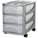 Lgvshopping - tour de rangement - big hoddy - 30 x 40 x 40 cm - argent� - livraison gratuite