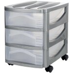 Lgvshopping - tour de rangement - big hoddy - 30 x 40 x 40 cm - argent� - livraison gratuite