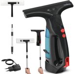 Lhowv - 1307 aspirateur de fenêtre sans fil kit de nettoyage de vitres avec lance télescopique nettoyeur ... Lhowv - 1307 aspirateur de fenêtre sans fil kit de nettoyage de vitres avec lance télescopique nettoyeur ...