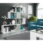Librairie pueblo, bibliothque  7 compartiments, tagre de bureau moderne, unit murale avec tagres, ...
