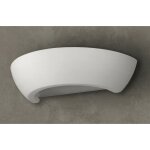 Licht - erlebnisse - applique d'int�rieur arto blanche en pl�tre au design d�mi - lune style classique ...