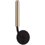 Licht - erlebnisse - applique murale noire avec interrupteur g9 laiton v�ritable