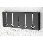 Licht - erlebnisse - patre design couloir 5 flches fonction push 45 x 20 cm noir blanc patre murale ...
