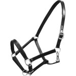 Licol licou en cuir rglable pour curie cheval noir vidaxl
