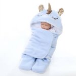 Licorne bebe gigoteuse emmaillotage naissance fille garon couverture enveloppante epais avec capuche ...