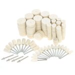 129 pcs roues de polissage en feutre de laine pour le polissage de surfaces mtalliques, accessoires ...