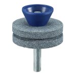 Affteur de tondeuse  gazon double tage type perceuse lectrique, bleu, pour affter et polir le mtal ...
