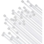 Cagoules en nylon blanc auto - verrouillantes, 12 pouces, 100 pièces Cagoules en nylon blanc auto - verrouillantes, 12 pouces, 100 pièces