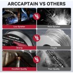 Casque de soudure arccaptain auto darkening, couleur réelle 1 / 1 / 1 / 1, 4 capteurs d'arc, temps de ... Casque de soudure arccaptain auto darkening, couleur réelle 1 / 1 / 1 / 1, 4 capteurs d'arc, temps de ...