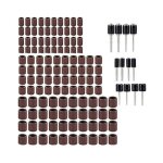 Lifcausal - kit de sablage cylindrique 132 pcs, papier abrasif circulaire 80 grit avec mandrins en caoutchouc ... Lifcausal - kit de sablage cylindrique 132 pcs, papier abrasif circulaire 80 grit avec mandrins en caoutchouc ...
