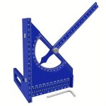 Querre en alliage d'aluminium pour menuiserie, semi - circulaire triangulaire, ajustable en 3d, avec ... Querre en alliage d'aluminium pour menuiserie, semi - circulaire triangulaire, ajustable en 3d, avec ...