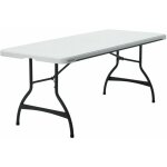 Lifetime table pliante blanche acier 182 x 73, 5 x 76 cm