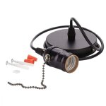 Light holder, support de lampe de suspension e27 vintage avec base � lampe pour cha�ne � tirette mont�e ...