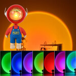 Light projector, mario galaxy projector light sunset lamp, lampe de coucher de soleil , lampe de projection ...