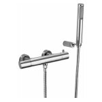 Paffoni - light series mitigeur thermostatique externe de douche avec douchette liq168dcr chrom� - laiton ...