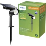 Lampadaire d'extrieur solaire philips led 929004632501 ashlyn led led intgre 1. 4 w noir