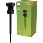 Lampadaire d'extrieur solaire philips led 929004659001 avery led led intgre 1. 8 w noir y637583