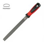 Lime demi - ronde dedra 200 mm - acier t12, manche bi - matière Lime demi - ronde dedra 200 mm - acier t12, manche bi - matière