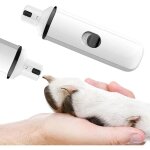 Lime � griffes pour chien, coupe - griffes ultra silencieux, lime � griffes �lectrique rechargeable par ...