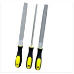 Limes � m�taux en acier au carbone 3 pi�ces, comprenant une lime plate, ronde et demi - ronde de 200 ...