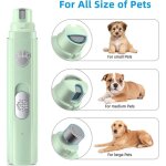 Lime � ongles �lectrique pour chiens et chats, ultra - silencieuse, avec 3 vitesses et 3 embouts d'aff�tage. ...