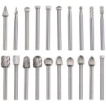 Lime rotative 20 pices, jeu de limes en carbure, ttes de lime rotatives hss, outil rotatif , outil ...